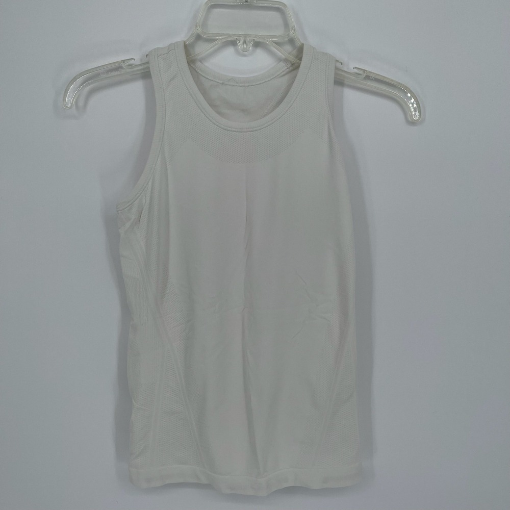 Athleta Women's White Limitless Seamless Racerback Athletic Tank Top Size Small